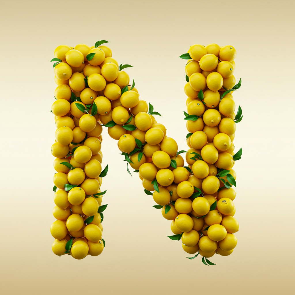 Lemon 2 — letter N (variant 2)