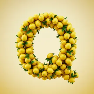 Lemon 2 — letter Q (variant 2)