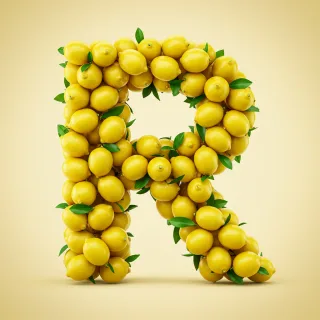 Lemon 2 — letter R (variant 2)