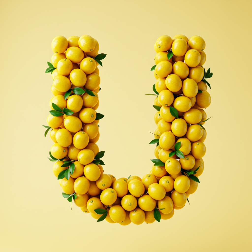Lemon 2 — letter U (variant 2)