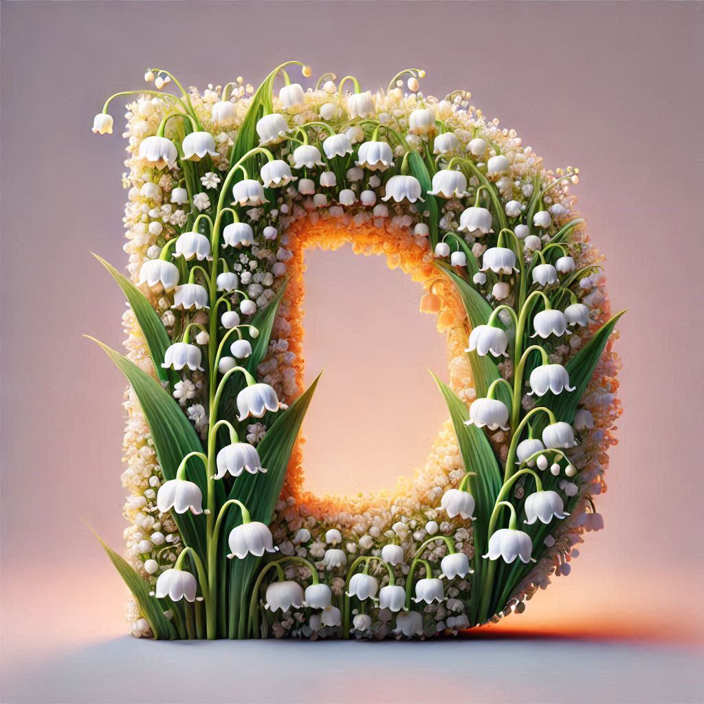 Lily of the valley — letter D