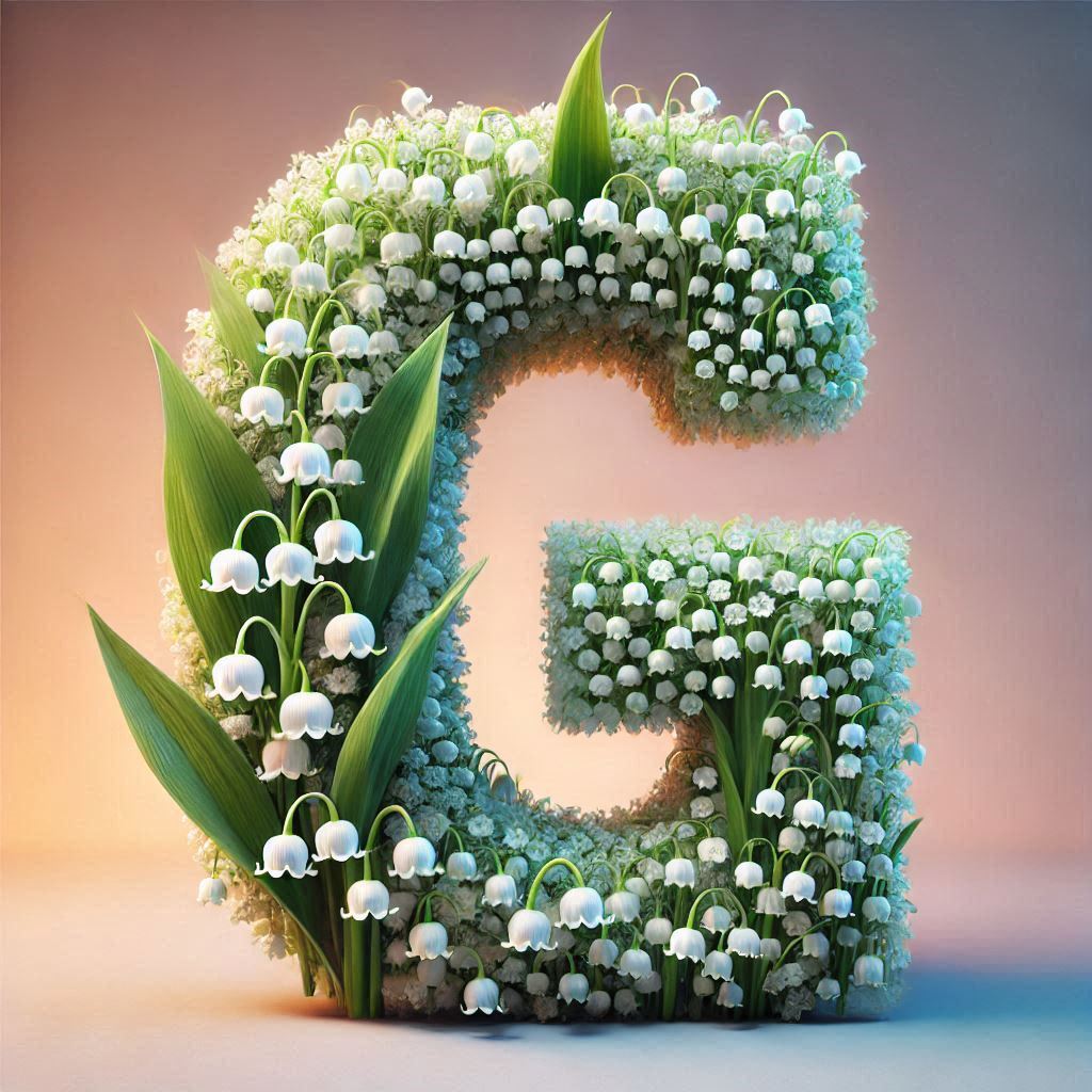 Lily of the valley — letter G