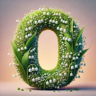 Lily of the valley — letter O