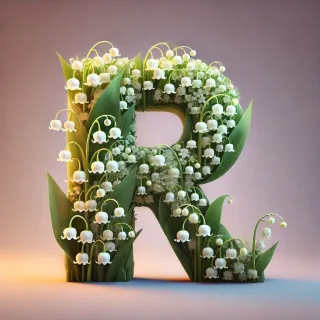 Lily of the valley — letter R