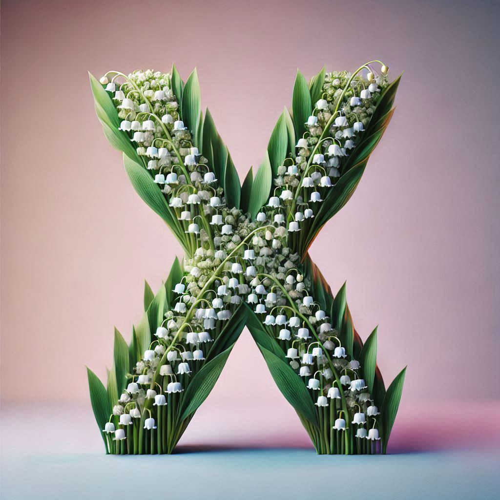 Lily of the valley — letter X