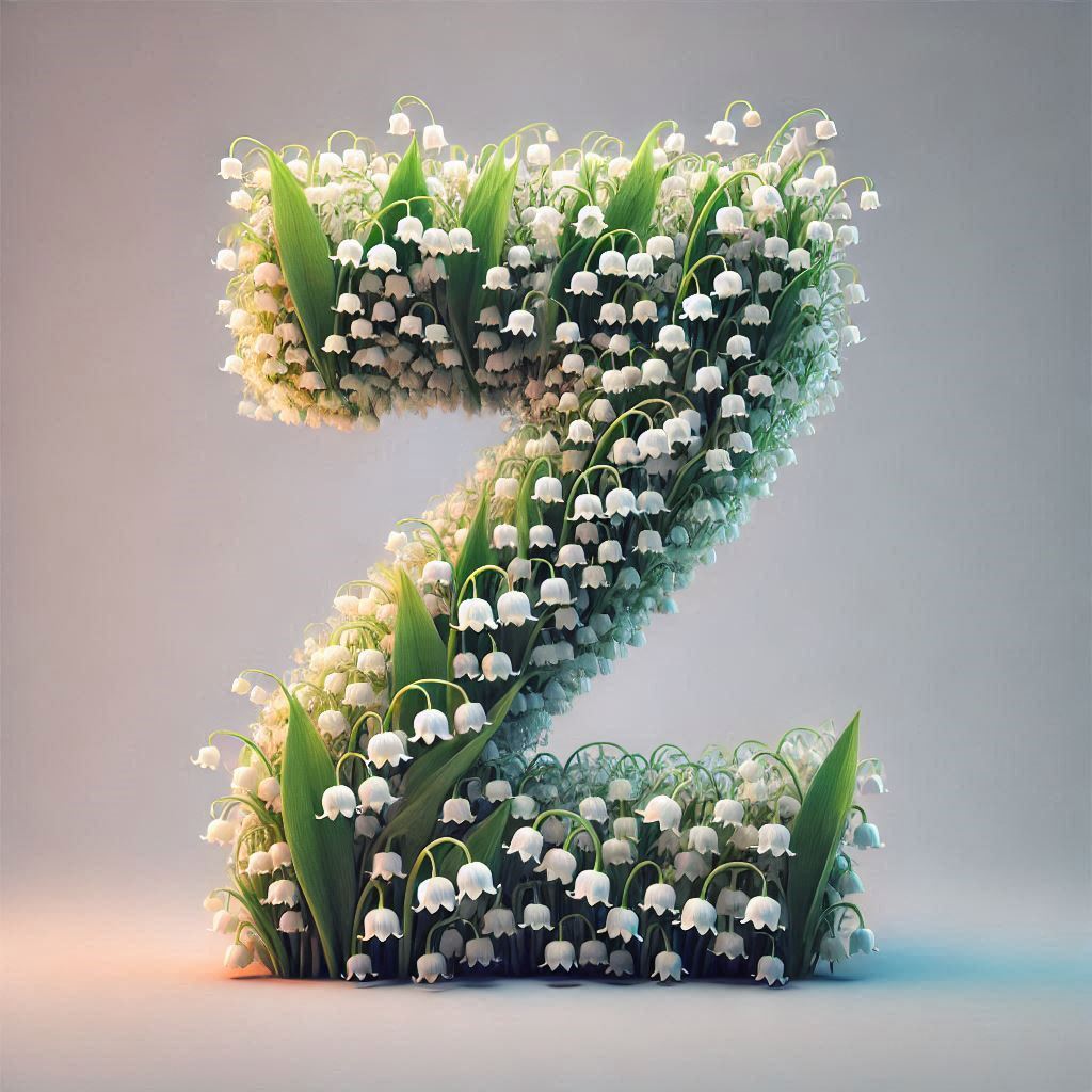 Lily of the valley — letter Z