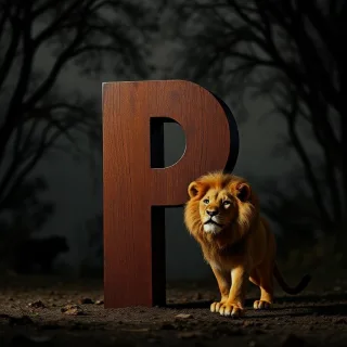 Lion 2 — letter P