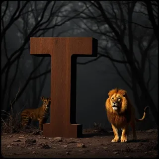 Lion 2 — letter T