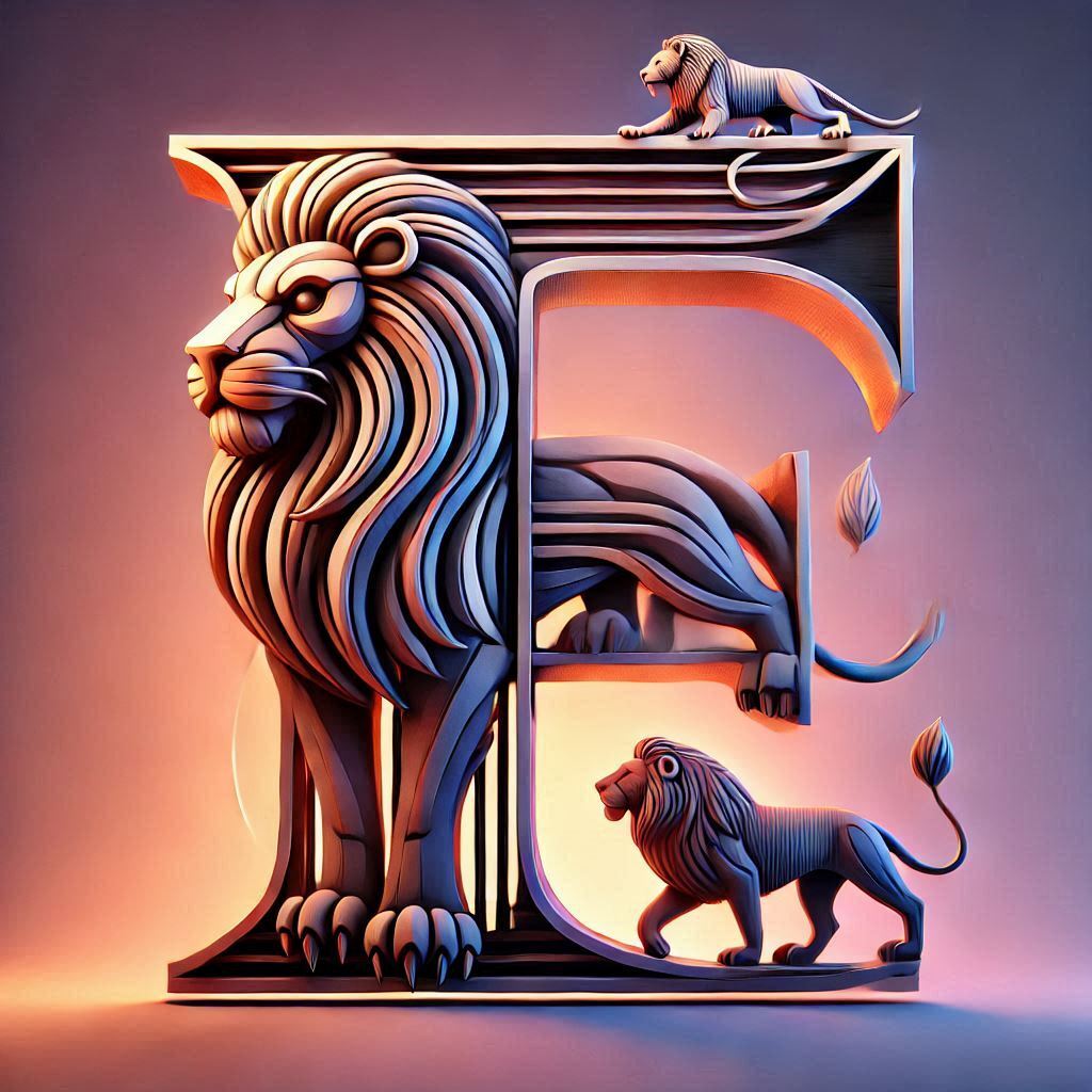 Lion 3 — letter F