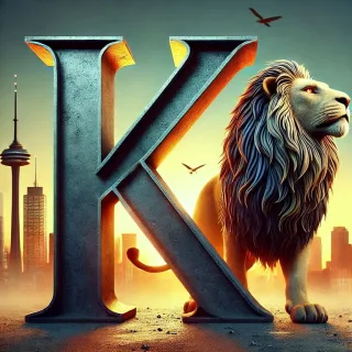 Lion 3 — letter K (variant 2)