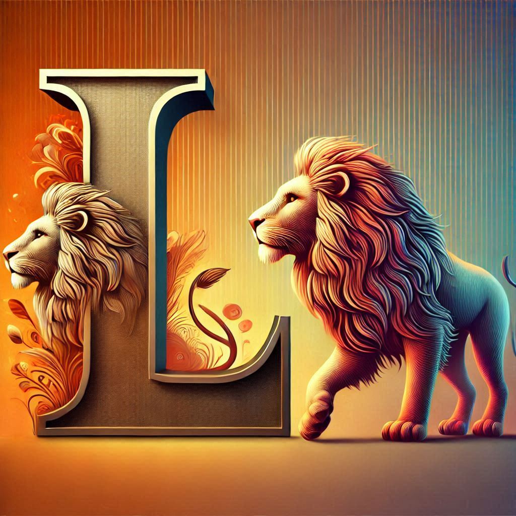 Lion 3 — letter L (variant 2)