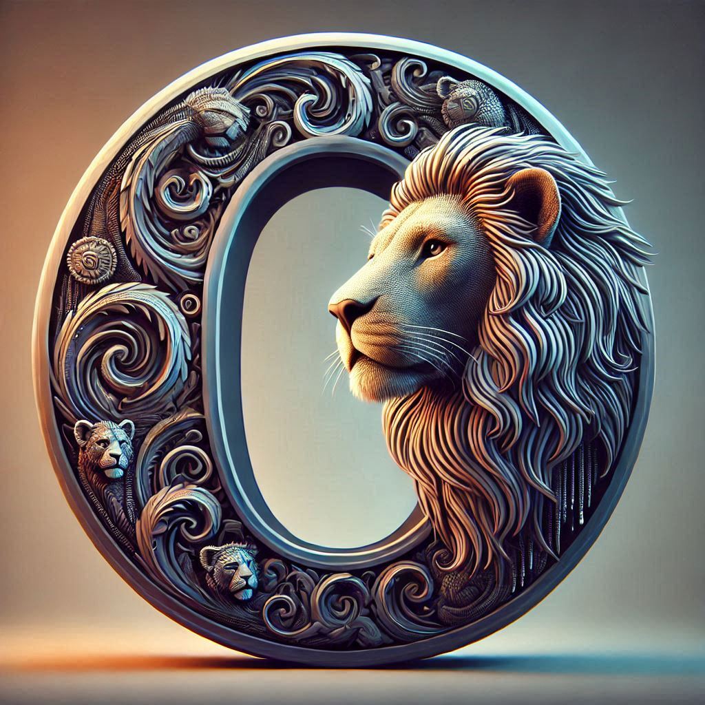 Lion 3 — letter O (variant 2)