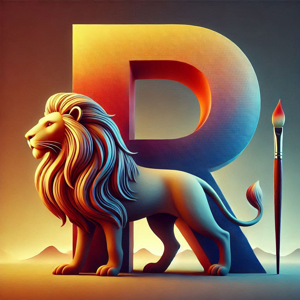 Lion 3 — letter R