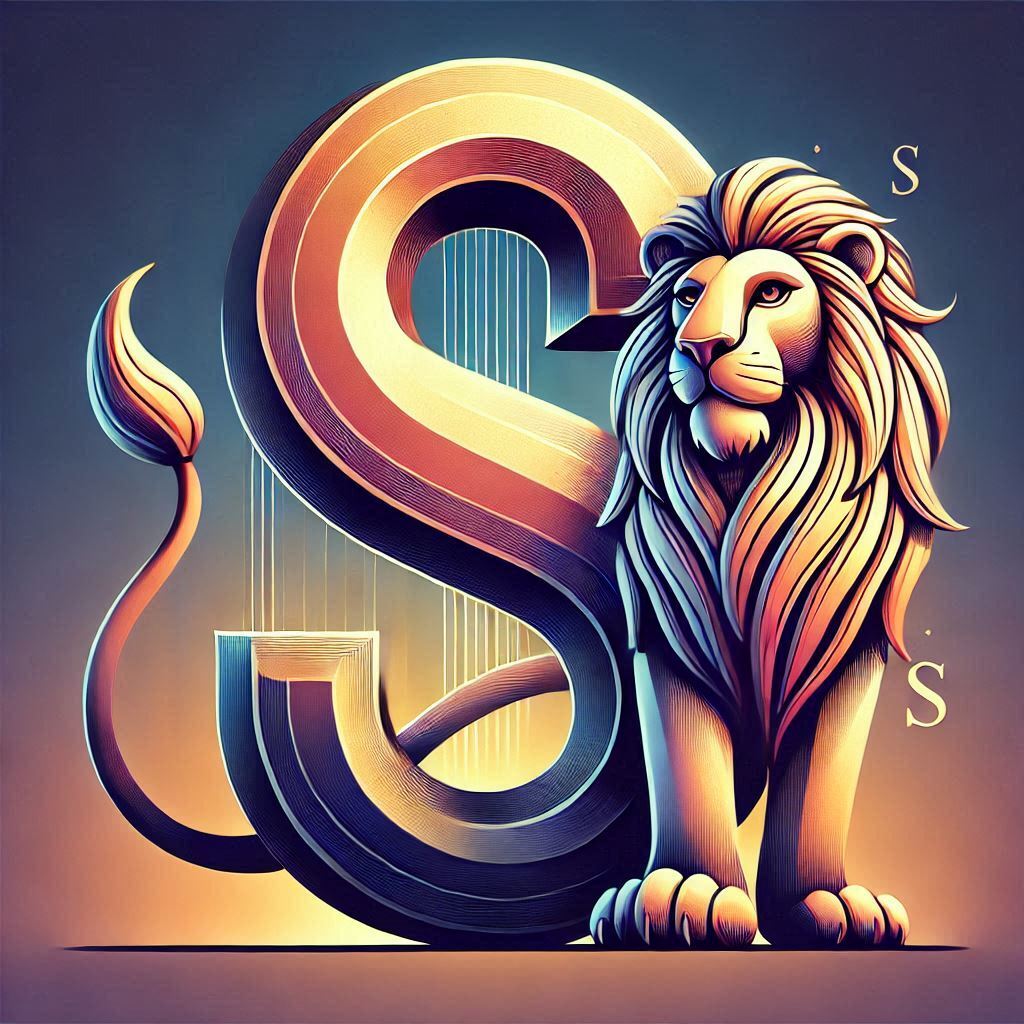 Lion 3 — letter S (variant 2)
