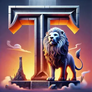 Lion 3 — letter T (variant 2)