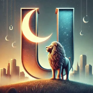 Lion 3 — letter U (variant 2)