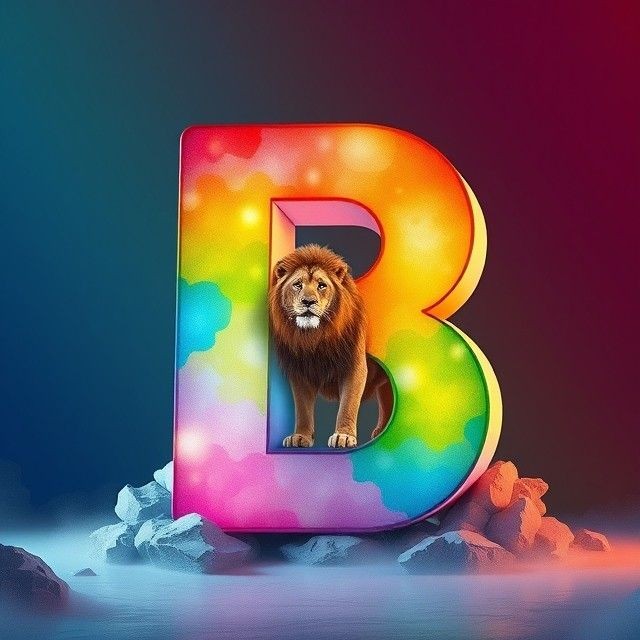 Lion — letter B
