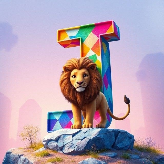Lion — letter J