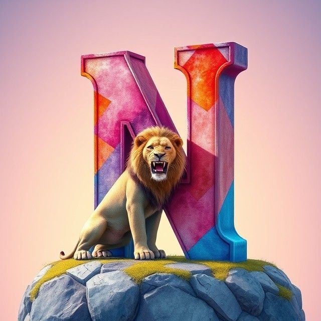 Lion — letter N