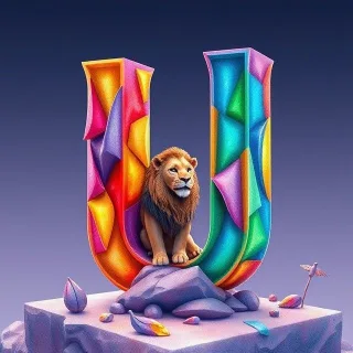 Lion — letter U