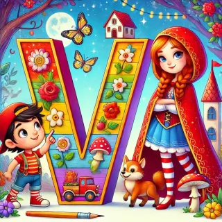 Little Red Riding Hood 2 — letter V
