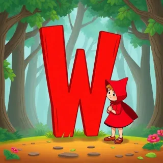 Little Red Riding Hood — letter W