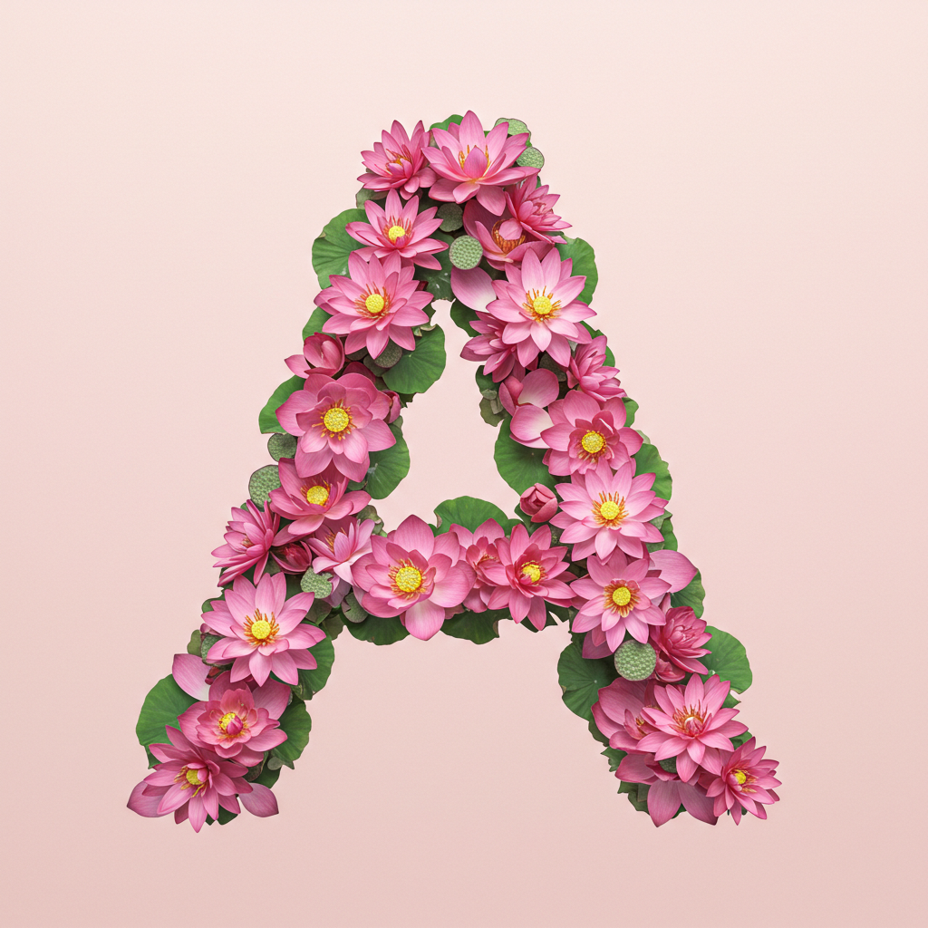 Lotus — letter A (variant 2)