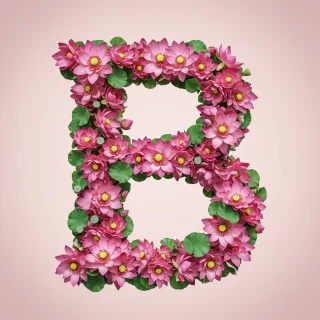 Lotus — letter B (variant 2)