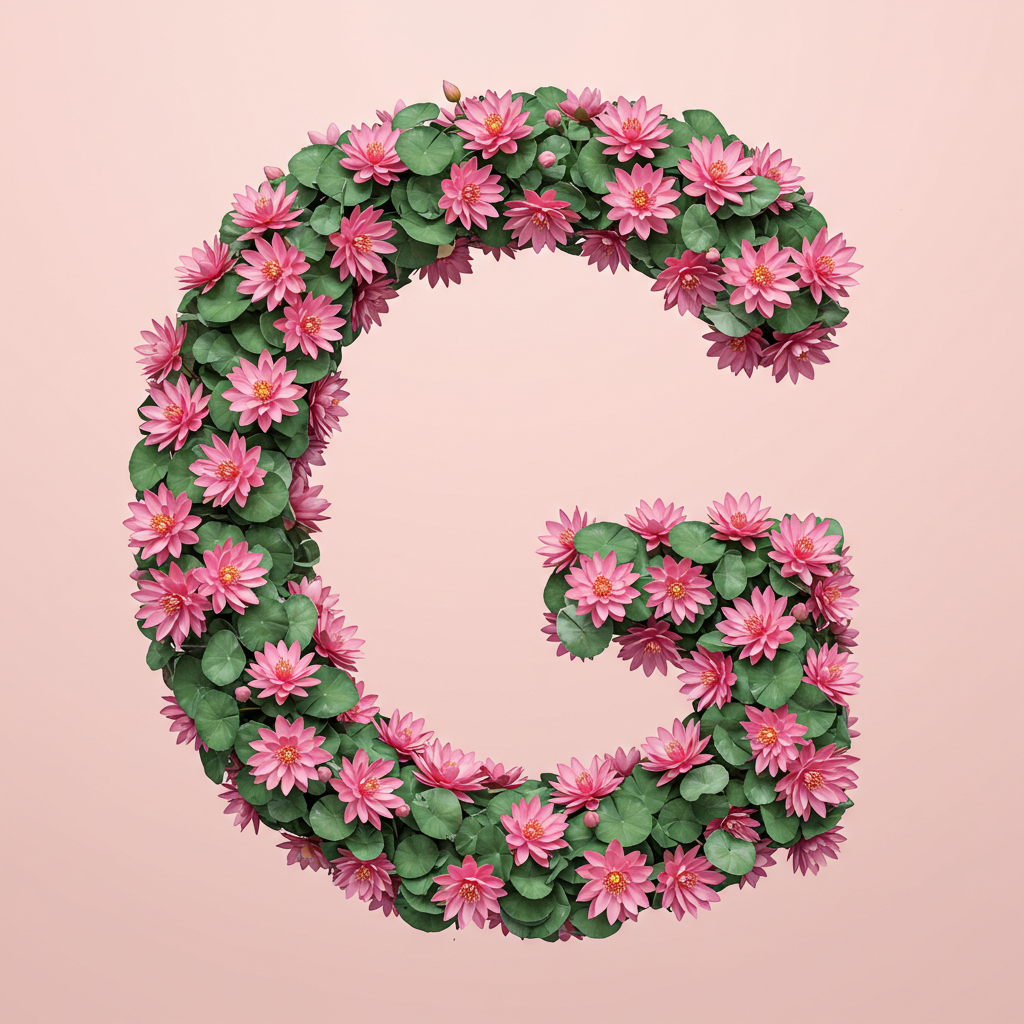 Lotus — letter G (variant 2)