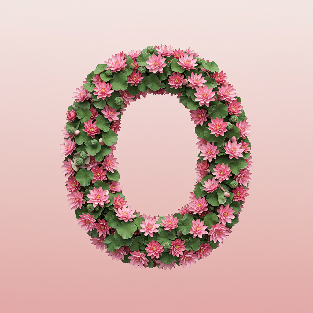 Lotus — letter O (variant 2)