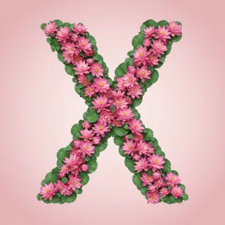 Lotus — letter X (variant 2)