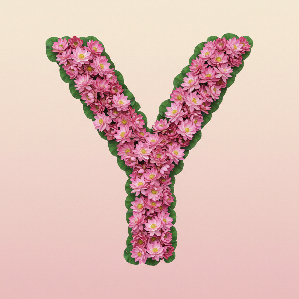 Lotus — letter Y (variant 2)
