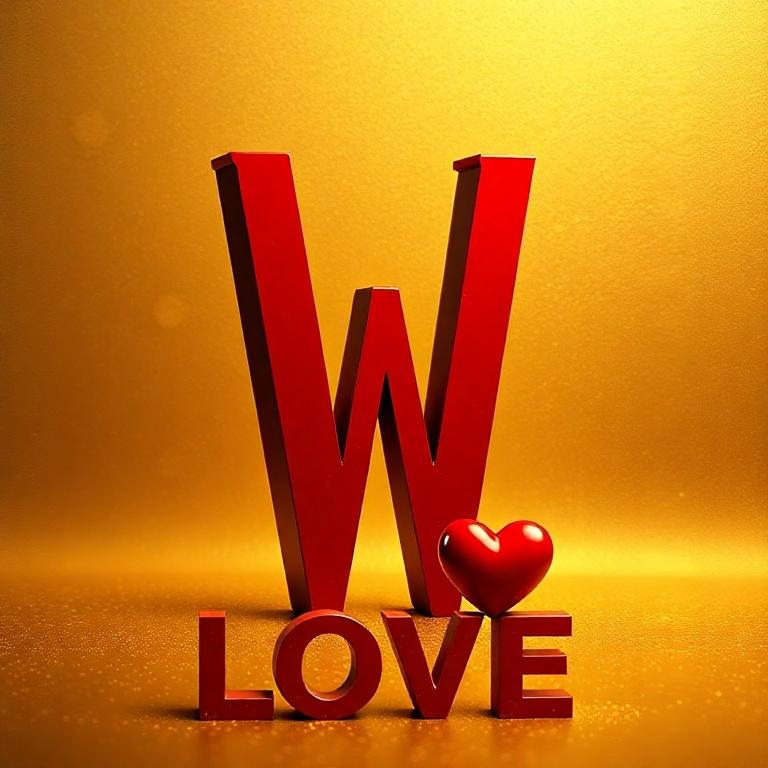 Love — letter W