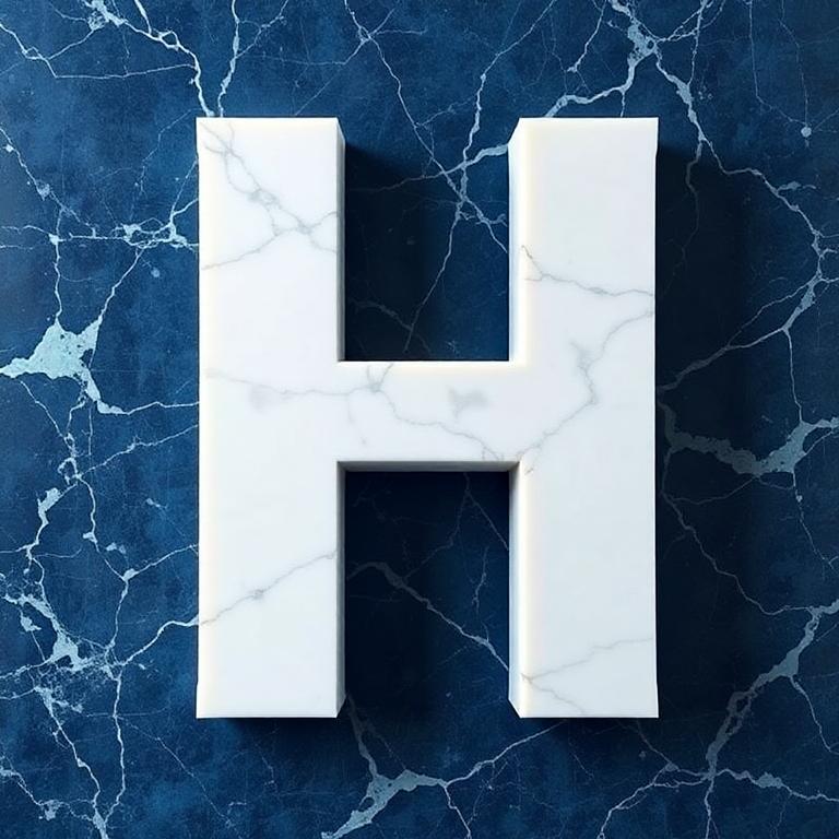 Marble — letter H