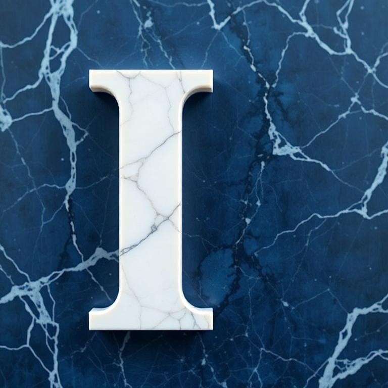 Marble — letter I