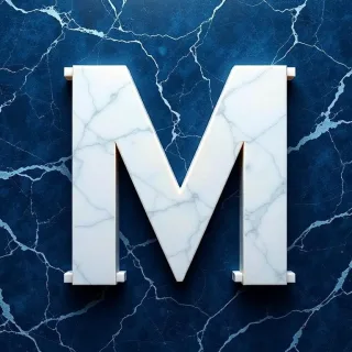 Marble — letter M