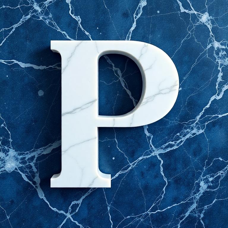 Marble — letter P