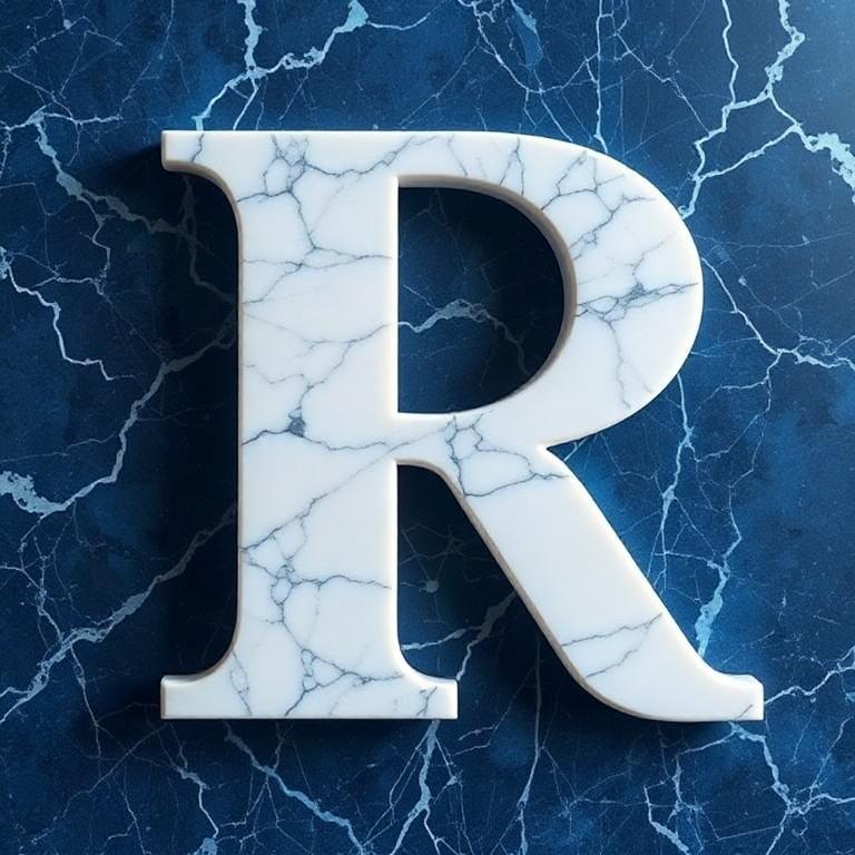 Marble — letter R