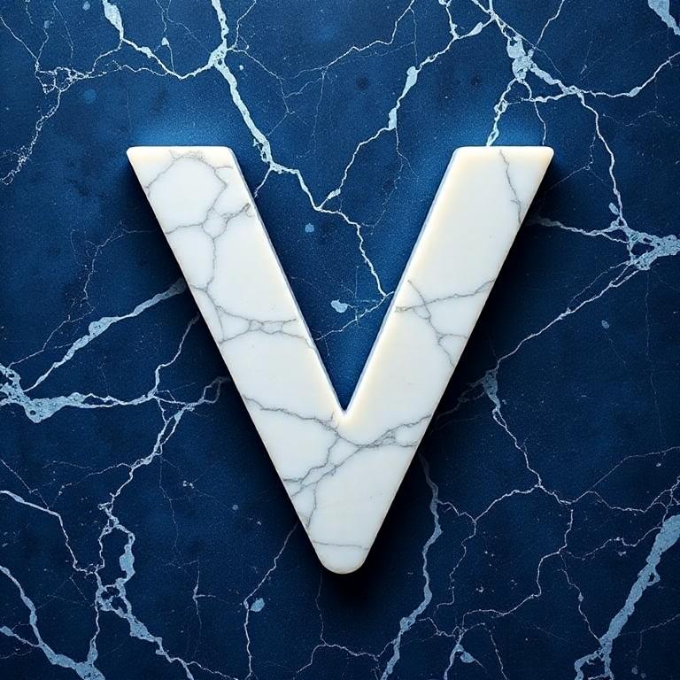 Marble — letter V
