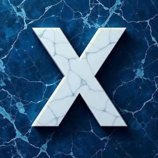 Marble — letter X