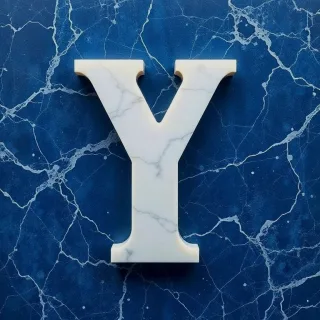 Marble — letter Y