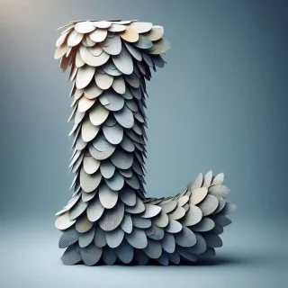 Marine mosaic — letter L