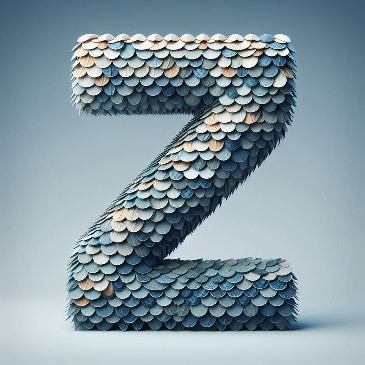 Marine mosaic — letter Z