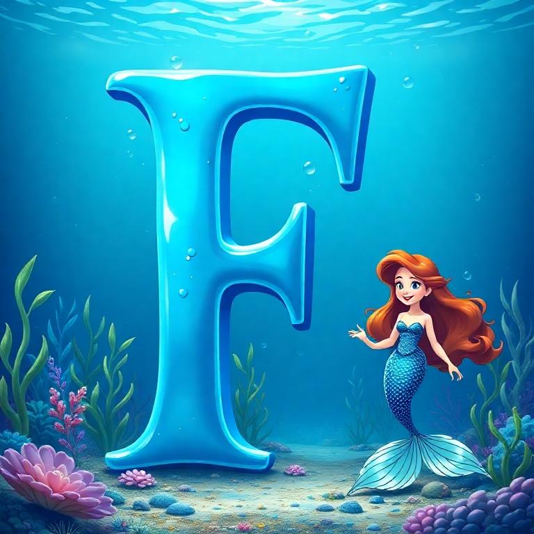 Mermaid — letter F