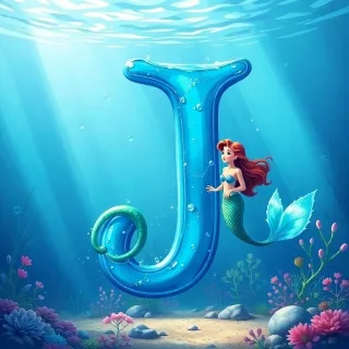 Mermaid — letter J
