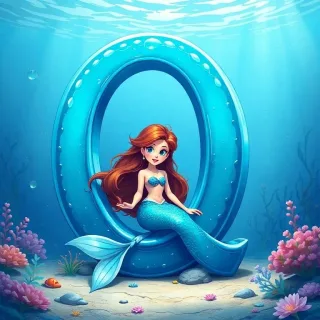 Mermaid — letter Q