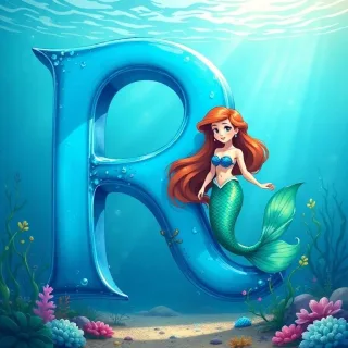 Mermaid — letter R