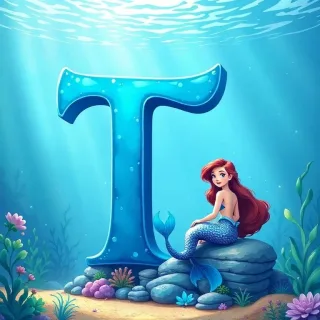 Mermaid — letter T