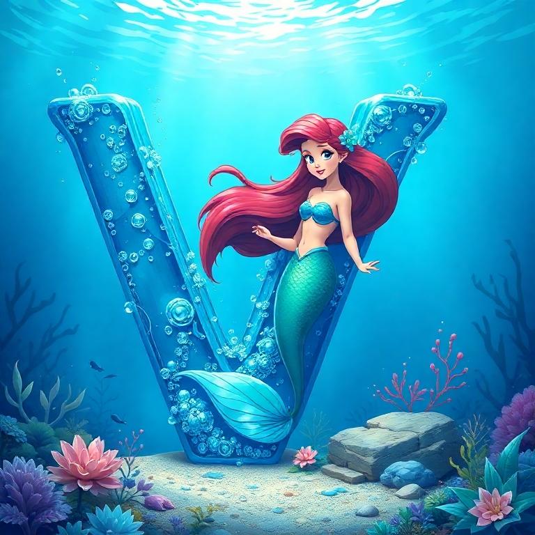 Mermaid — letter V