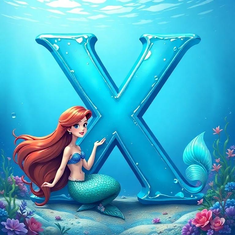 Mermaid — letter X